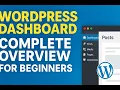 WordPress Dashboard Tutorial for Beginners Full Menu Settings Overview