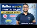 Buffer in ArcGIS Point Line Polygon Buffer Remote Sensing GIS - Learn Geography with Shyamal