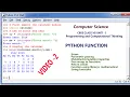 Python Function Computer Science class 12 2