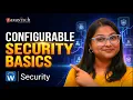Configurable Security Framework Workday Security Training ZaranTech