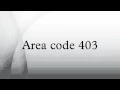 Area code 403