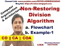 Division Algorithm Non-Restoring Division Algorithm Flowchart Example CO CA COA