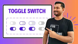 Animated Toggle Switch Button On Off Button Using HTML And CSS Only