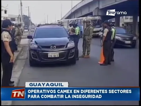 Operativos CAMEX en diferentes sectores para combatir la inseguridad