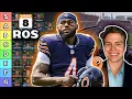 Updated Top 40 Running Back Rankings Tiers ROS