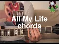 Download Lagu All My Life Foo Fighters chords and guitar lesson