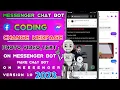 MAKE FREE FACEBOOK MESSENGER CHAT BOT 2023 HOW CHANGE WEBPAGE CODING MESSENGER BOT USING PYTHON DEMO