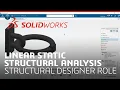 Linear Static Structural Analysis of a Two-Ring Assembly Using Structural Designer