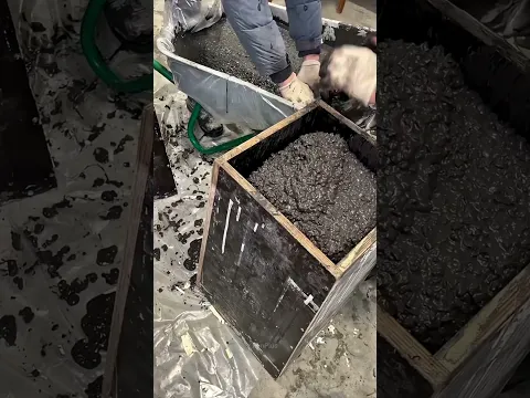 This Concrete Flows Like Liquid… Until You Touch It! 😱🏗️ #shorts