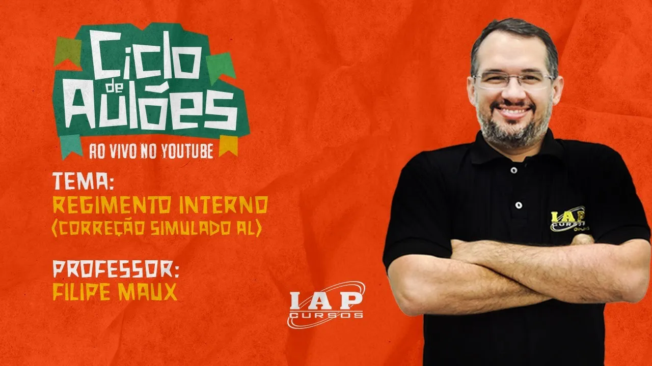 LIVE: REGIMENTO INTERNO DA AL-RN - CORREÇÃO DO SIMULADO.