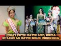Download Lagu Oriza Sativa Shinta Heryanto pemenang putri batik 2025 serta kurang nya suport pemerintah MP3