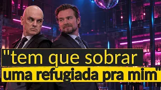 O QUE #MORAES E VORCARO FAZIAM EM LONDRES REFUGIADAS E AUTORIDADES