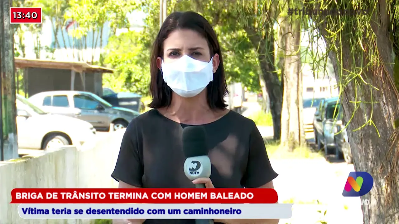 Briga de trânsito termina com homem baleado: Vítima teria se desentendido com um caminhoneiro