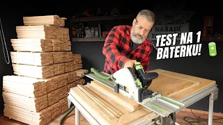 Kolik metrů uřízne na jednu baterku? 🔋 Festool TSC 55 KSEB