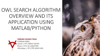 OWL SEARCH ALGORITHM OVERVIEW AND ITS APPLICATION USING MATLAB-PYTHON