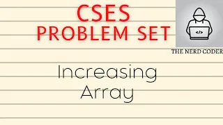 Increasing Array CSES Problem Set
