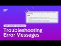 Troubleshooting Error Messages SAP Joule for Consultants