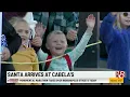 Santa arrives at Cabela s
