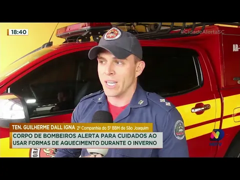 Alerta: Bombeiros reforçam cuidados com aquecedores durante o inverno