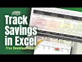 Track Your Savings Goals Automatically in Excel Free Budget Tracker Download