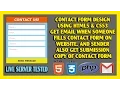 Contact Form Design Get Email To Receiver When Submitted And Also Sender Get Submission Copy PHP