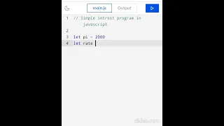 Javascript simple interest program in javascript