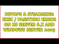 DevOps SysAdmins exec passthru error on IIS Server 6 x and Windows Server 2003 3 Solutions