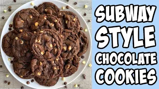 Double Chocolate Subway Style Cookies Recipe Shorts 
