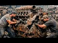 Incredible Caterpillar Engine Restoration 25 Years Abandoned Rusted Engine Back to Life