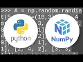 Numpy Get random set of rows from 2D array