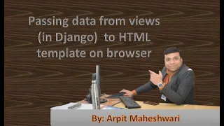 Passing data from views in Django to HTML template on browser