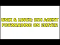 Unix Linux SSH Agent Forwarding on server 2 Solutions