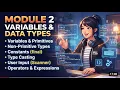 Java Module 2 Complete Variables Data Types Type Casting Scanner Operators
