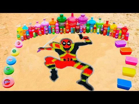 Download MP3 How to make Rainbow Deadpool with Orbeez, Big Balloons Fanta, Coca Cola vs Mentos \u0026 Popular Sodas