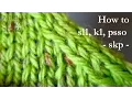 How to slip 1 knit 1 pass slipped stitch over - skp knit
