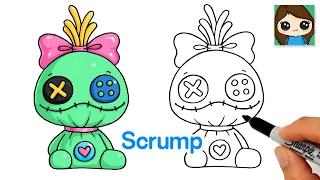 how to draw scrump rag doll easy lilo u0026 stitch