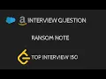 Leetcode - 383 Ransom Note Hashmap Python