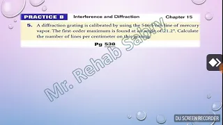 Diffraction Grating Problem