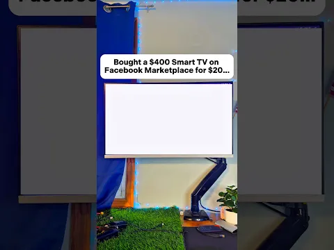 🤯Bought a ✅$400 Smart TV on Facebook Marketplace for $20🔥💸 #mr_gudray #funny #shorts #trending