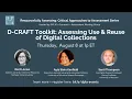 D-CRAFT Toolkit assessing use reuse of digital collections