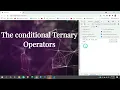 JavaScript tutorials in Hindi The conditional Ternary Operators