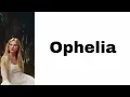 Taylor Swift - The Fate of Ophelia (The Chainsmokers remix) (lyrics)