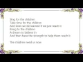 Download Lagu James Ingram - Sing for the Children Lyrics