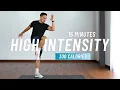 15 Min All Standing HIIT Workout for Fat Burn - No Equipment No Repeats