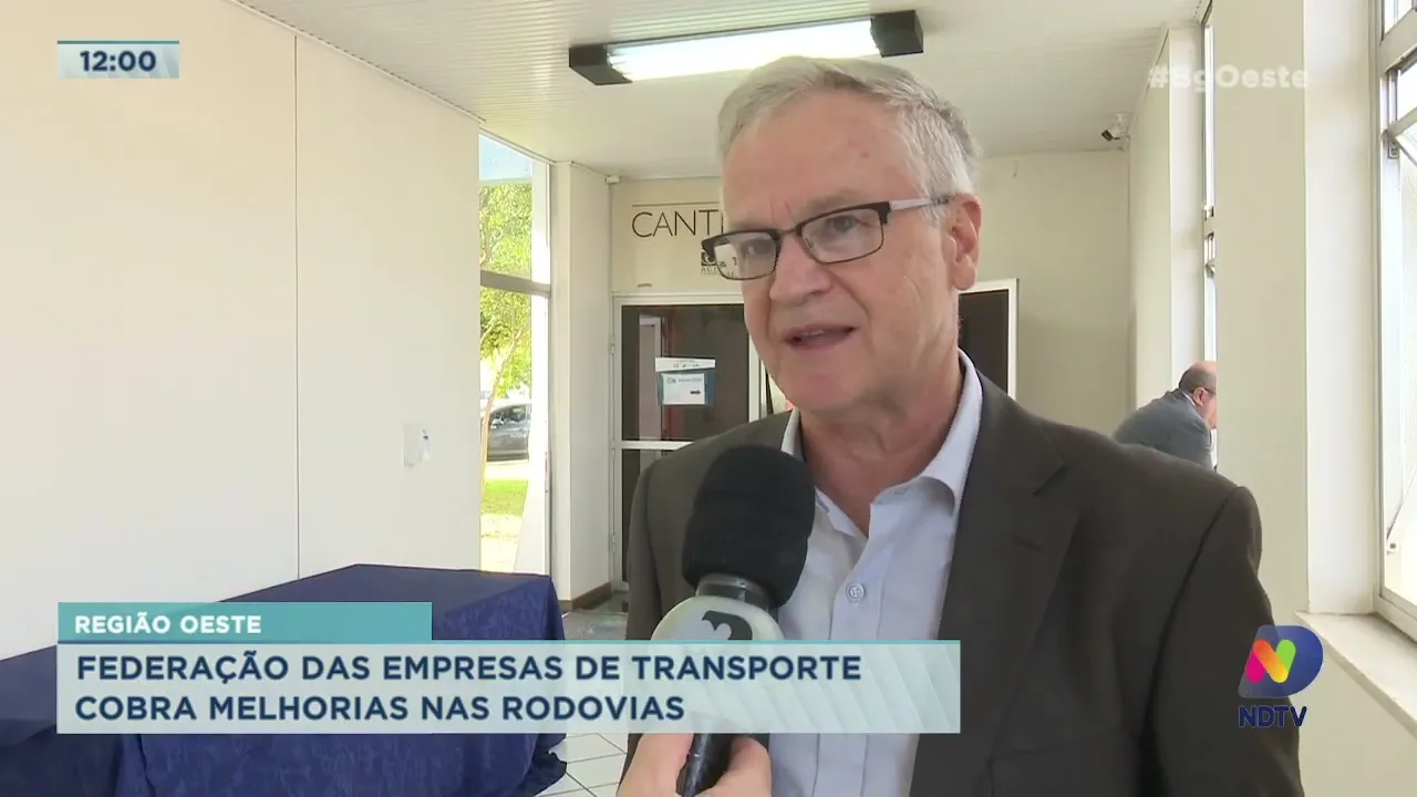 Federação das empresas de transporte cobra melhorias nas rodovias da região Oeste