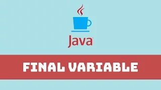 Java Programming Tutorial - final variable keyword