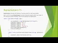 Subject Reactive Extension Rx NET