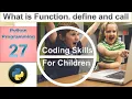 How to define and call function python tutorial 27