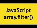 JavaScript Array Filter