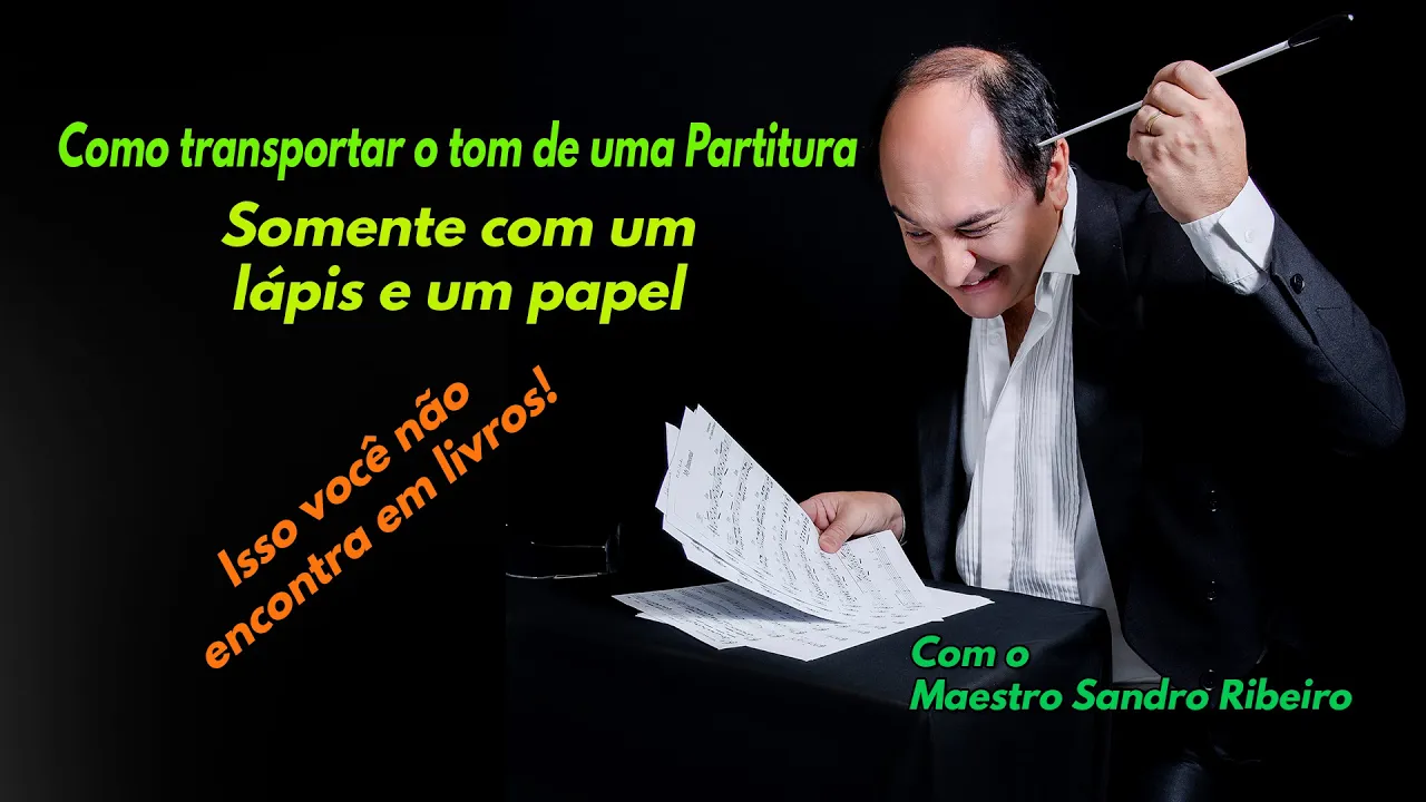 Como transportar uma música na partitura de maneira fácil.